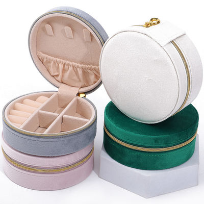 Boîte de rangement de bijoux en velours pour boucles d'oreilles à logo personnalisé Colliers et anneaux Emballage