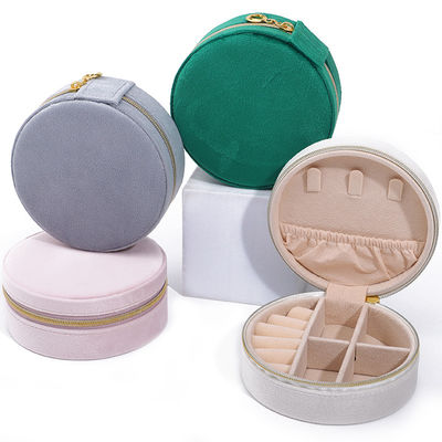 Boîte de rangement de bijoux en velours pour boucles d'oreilles à logo personnalisé Colliers et anneaux Emballage