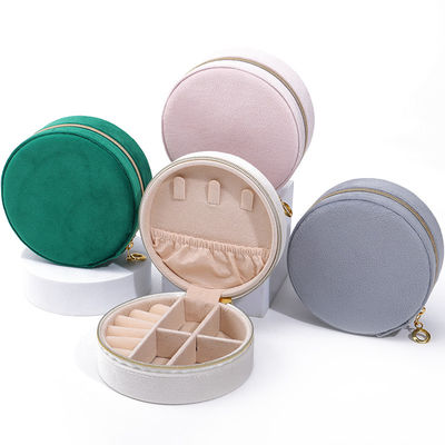 Boîte de rangement de bijoux en velours pour boucles d'oreilles à logo personnalisé Colliers et anneaux Emballage