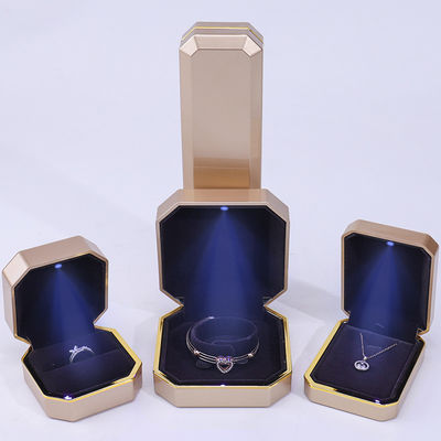 acheter Boîte à bijoux en plastique velours convexe octogonale online manufacture