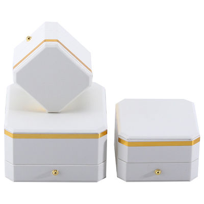 Boîte d'emballage de bijoux octogonaux Hanhong faite à la main pour des bracelets et des colliers de luxe