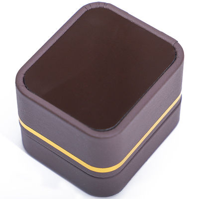 Boîte à bijoux rectangulaire Han Hong avec lumière LED et revêtement de velours