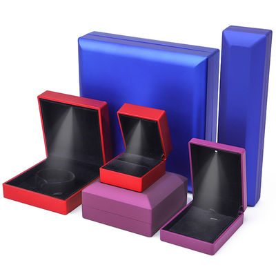 Coffret d'emballage de bijoux à la personnalisation Hanhong Velour Stud Boucles d'oreilles Collier Bracelet Box