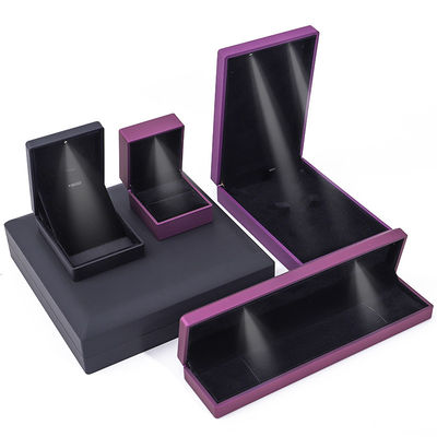 Coffret d'emballage de bijoux à la personnalisation Hanhong Velour Stud Boucles d'oreilles Collier Bracelet Box