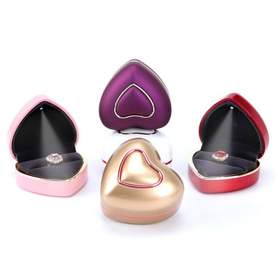 Package de bijoux Boîte à bague à lumière LED blanche Taille personnalisée