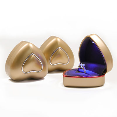 Package de bijoux Boîte à bague à lumière LED blanche Taille personnalisée