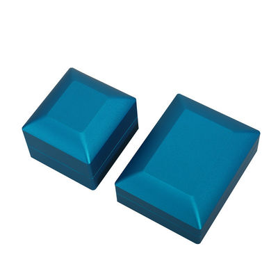 Rectangle Taille personnalisée Anneau LED bleu Boîte à bijoux pour boucles d'oreilles Collier Bracelet