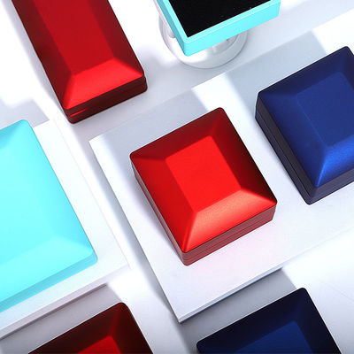 Rectangle Taille personnalisée Anneau LED bleu Boîte à bijoux pour boucles d'oreilles Collier Bracelet