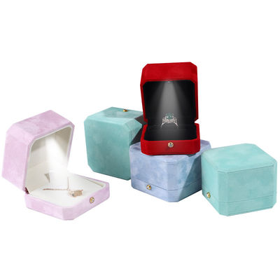 acheter Boîte de bijoux en velours de taille personnalisée pour organiser et afficher la collection de bijoux LED online manufacture
