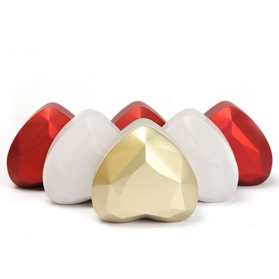 Vente en gros Fabrication de bijoux haut de gamme cadeau Boîte d'emballage Collier personnalisé Ensemble de bijoux d'anneau Emballage plastique en forme de cœur en LED blanc Boîte de bijoux avec logo