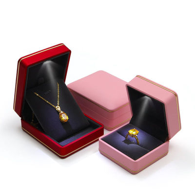 Package de bijoux avec logo personnalisé Hanhong Print à écran de soie Luxe boîte de rangement LED