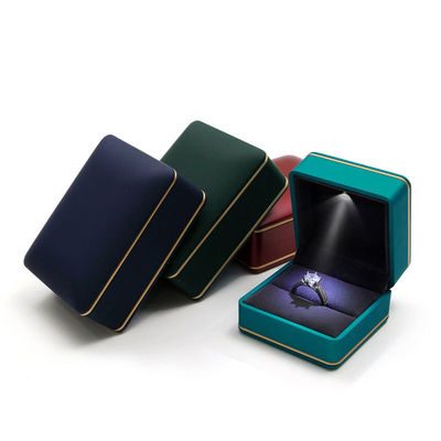 Package de bijoux avec logo personnalisé Hanhong Print à écran de soie Luxe boîte de rangement LED
