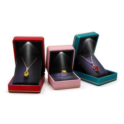 Package de bijoux avec logo personnalisé Hanhong Print à écran de soie Luxe boîte de rangement LED