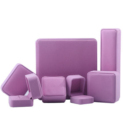 Boîte à bijoux de qualité Hign Hign fin de bijoux en velours rose fait à la main boîte à bijoux pour ensemble de bijoux