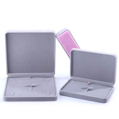 Boîte d'emballage de bijoux en velours de qualité personnalisée pour colliers, boucles d'oreilles, bracelets et anneaux