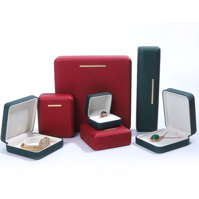 Boîte de bijoux en velours personnalisée pour bracelets en cuir PU Boucles d'oreilles et pendentifs Emballage
