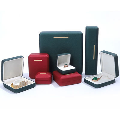 Boîte de bijoux en velours personnalisée pour bracelets en cuir PU Boucles d'oreilles et pendentifs Emballage