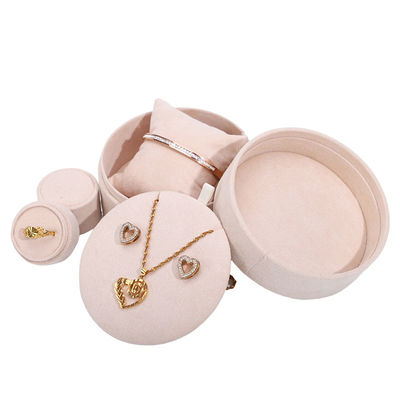 Contactez-nous pour la boîte à bijoux en papier velours de mariage personnalisé de luxe Hanhong