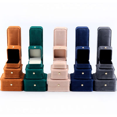 acheter Boîte d'emballage personnalisée de bijoux de luxe pour bracelet de velours boucles d'oreilles collier de perle online manufacture