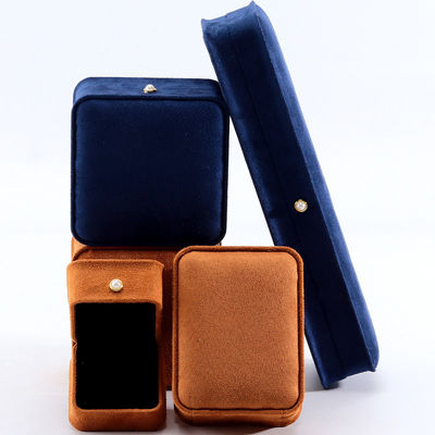 Boîte d'emballage personnalisée de bijoux de luxe pour bracelet de velours boucles d'oreilles collier de perle