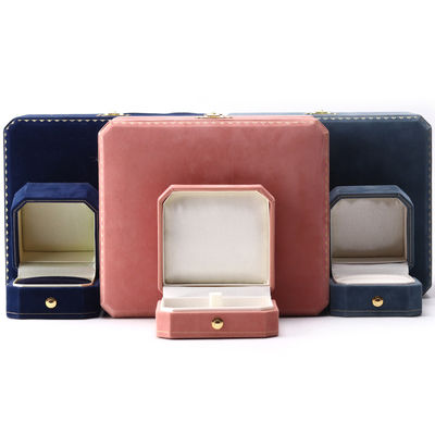 Boîte de bijoux en velours rectangulaire pour collier et bracelet de luxe sur mesure