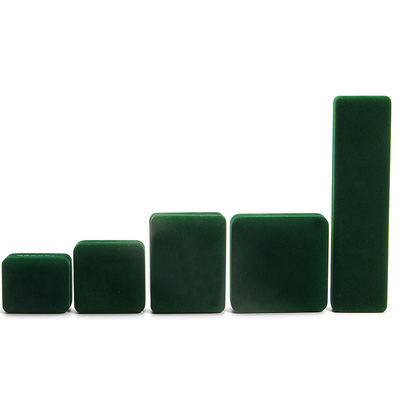 Coffret à bijoux en velours de luxe pour emballage vert haut de gamme Bracelet Collier Ring