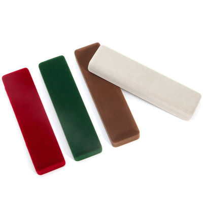 Boîte de bijoux en velours de luxe pour emballage brun de haute qualité de bracelet