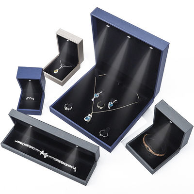 acheter Pinceau de finition en cuir en PU LED Box de stockage de bijoux de plusieurs couleurs online manufacture
