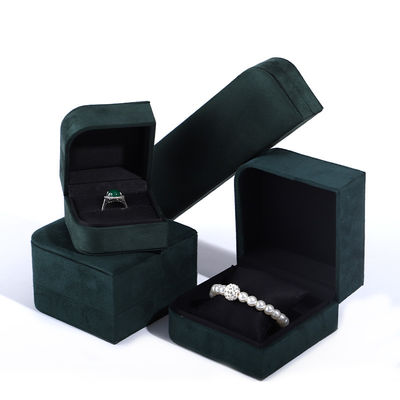 acheter Un paquet de bijoux en cuir en microfibre verte pour boucles d'oreilles et anneaux de Hanhong online manufacture