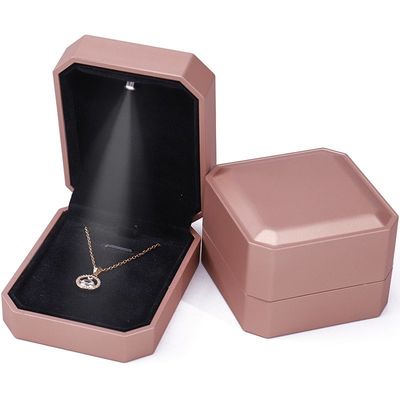 Boîte de bijoux de luxe LED personnalisée Emballage pour anneaux Colliers Bracelets Boucles d'oreilles
