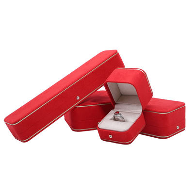 Logo d'estampage à chaud Hanhong Gris Coffret de bijoux personnalisé pour colliers Bracelet Boucles d'oreilles