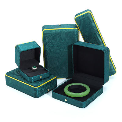 acheter Boîte de bijoux verte faite à la main pour le bracelet Collier Boucles d'oreilles de luxe Hanhong BH2 online manufacture