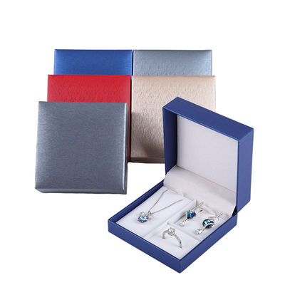 Coffret de bijoux en papier à motif carré de luxe personnalisé pour Hanhong Ring Necklace