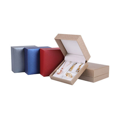 Coffret de bijoux en papier à motif carré de luxe personnalisé pour Hanhong Ring Necklace