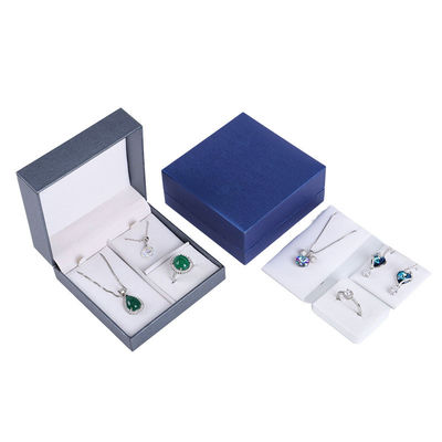 Coffret de bijoux en papier à motif carré de luxe personnalisé pour Hanhong Ring Necklace