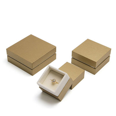 Boîtes de bijoux en papier de velours Conception personnalisée Hanhong Emballage écologique