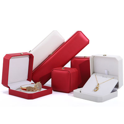 Boîte à bijoux en cuir pour Hanhong Bracelets en or personnalisés Boucles d'oreilles et pendentifs