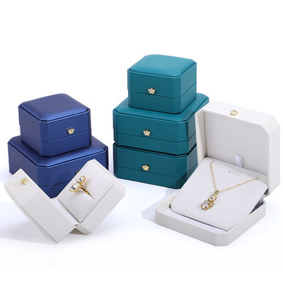 Boîte à bijoux en cuir pour Hanhong Bracelets en or personnalisés Boucles d'oreilles et pendentifs