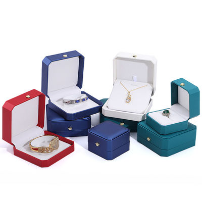 Boîte à bijoux en cuir pour Hanhong Bracelets en or personnalisés Boucles d'oreilles et pendentifs