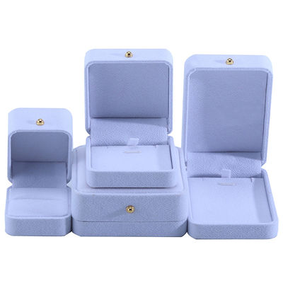 acheter Boîte d'emballage personnalisée de bijoux de velours blanc pour bracelet de collier online manufacture