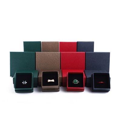 Fabrication en gros Luxe Jeux de bijoux Boîte personnalisée Coffret personnalisé haut de gamme Collier Bracelet Boucles d'oreilles Ensemble de bijoux d'anneau Emballage De papier carton couvercle et base Boîte à bijoux avec logo