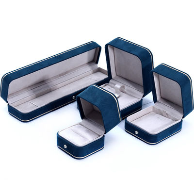 Boîtes à bijoux en matière de velours pour Hanhong 2023 Logo personnalisé Bracelet bleu Bracelet Box
