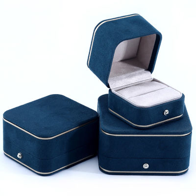 Boîtes à bijoux en matière de velours pour Hanhong 2023 Logo personnalisé Bracelet bleu Bracelet Box