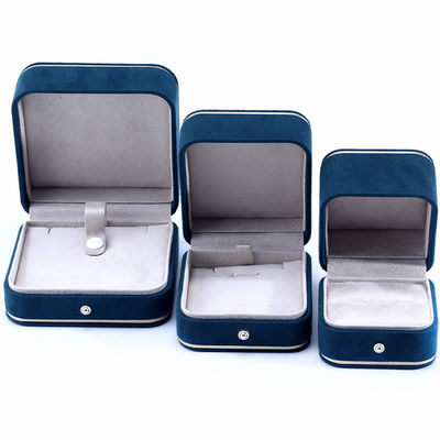 Boîtes à bijoux en matière de velours pour Hanhong 2023 Logo personnalisé Bracelet bleu Bracelet Box