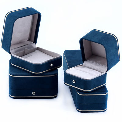 Boîtes à bijoux en matière de velours pour Hanhong 2023 Logo personnalisé Bracelet bleu Bracelet Box