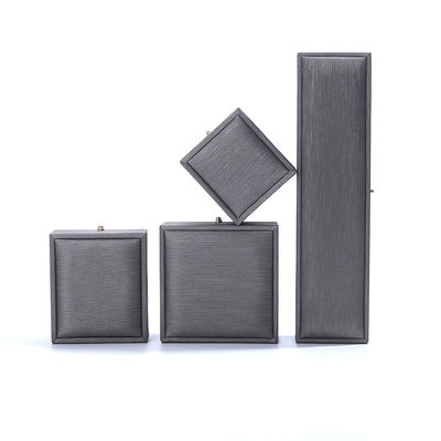 acheter Collier personnalisé, bracelet de mariage, emballage en cuir gris, boîte à bijoux de Hanhong online manufacture
