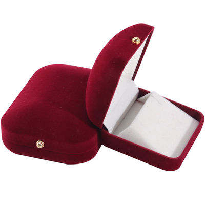 Paquet de bijoux en velours rouge pour bracelets personnalisés Boucles d'oreilles et colliers