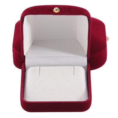 Paquet de bijoux en velours rouge pour bracelets personnalisés Boucles d'oreilles et colliers