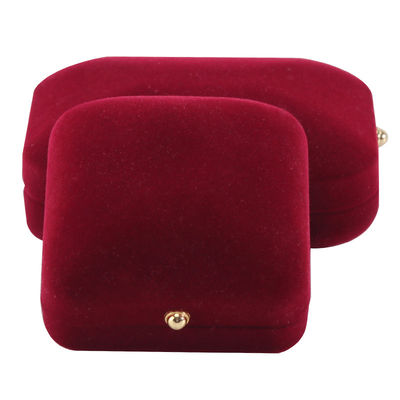 Paquet de bijoux en velours rouge pour bracelets personnalisés Boucles d'oreilles et colliers