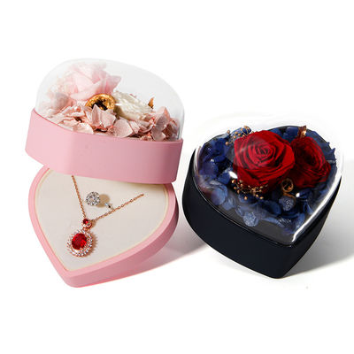 acheter Boîte à bijoux en forme de cœur en forme de cœur avec boîte d'emballage en velours online manufacture